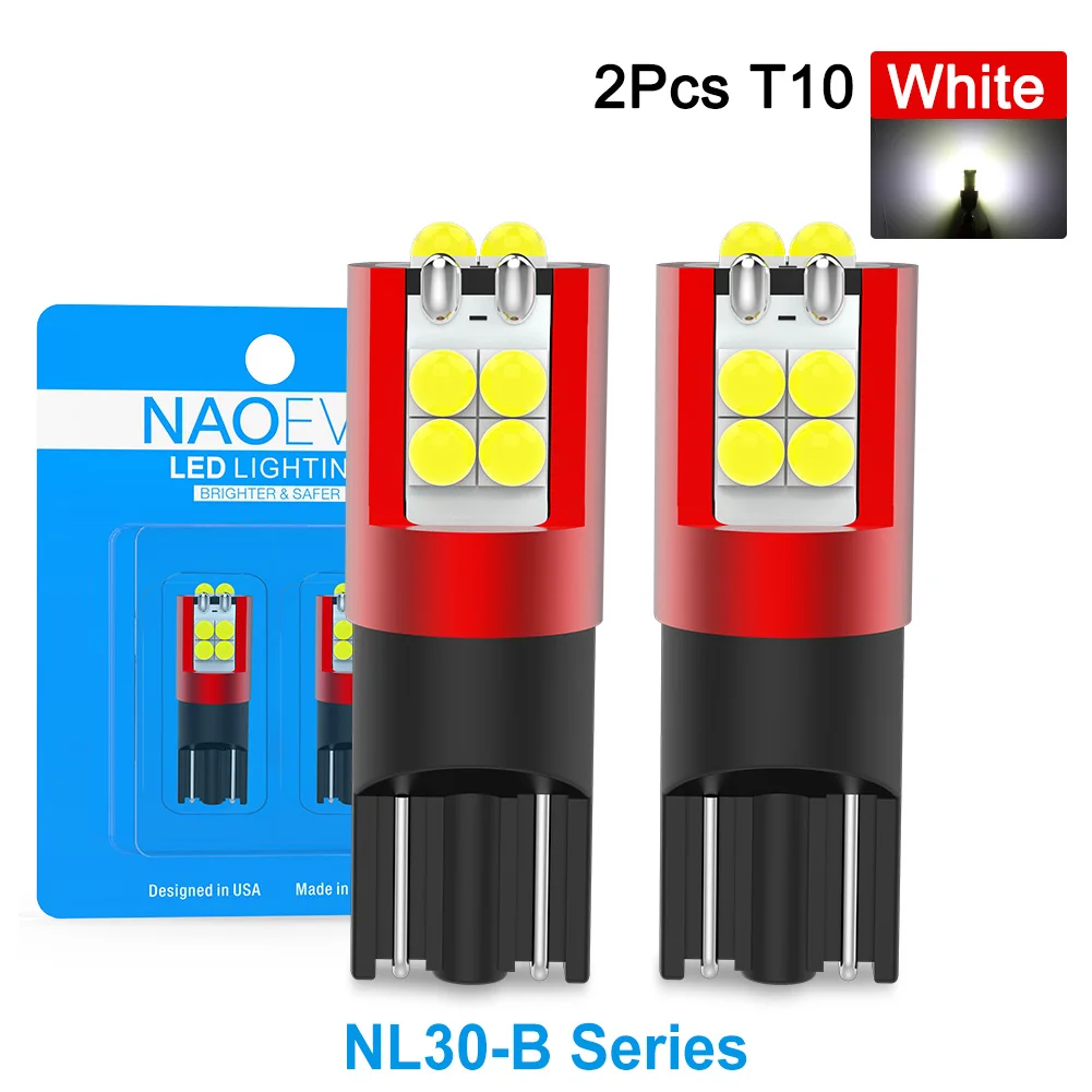 Nao Led T10 W5w 168 194 Led Bulb Canbus Interior Reading Lamp 3030