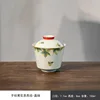 Grey Glaze Hand-painted Bowl-Two-talent Osmanthus
