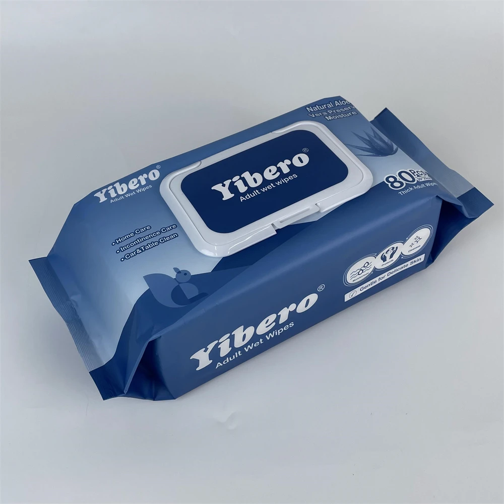 Feminine Wet Wipe for Sensitive Skin Biodegradable Adult Flushable 80pcs Wet Wipes