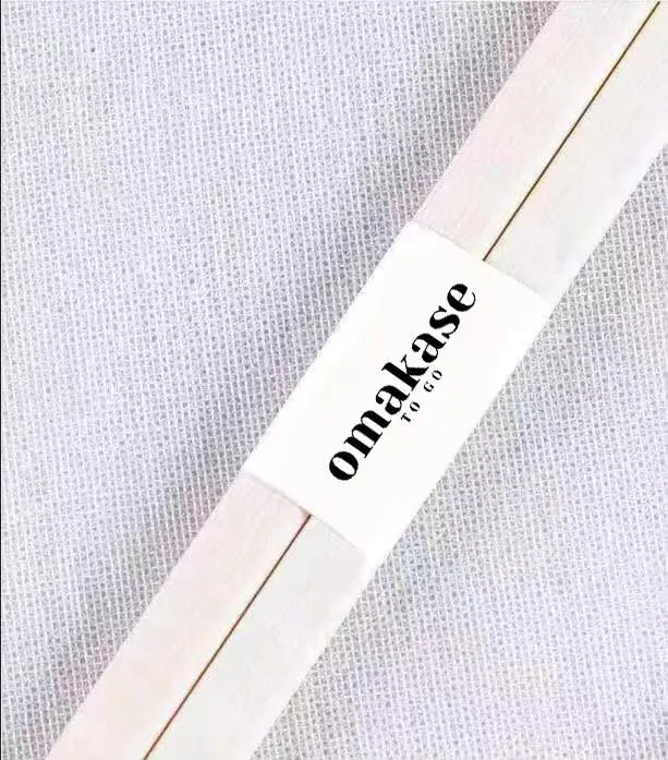Disposable Bamboo Sushi Chopsticks 9.5 Inch Japanese Style Double-Pointed Sleeved Separated Chop Sticks Parties