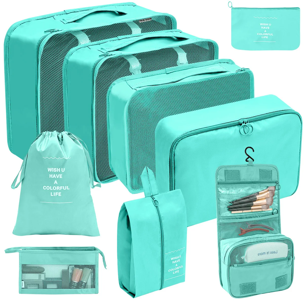 Wholesale Custom Clothes Travel Luggage Foldable Packing Storage Box Organizers for Travel Accessories