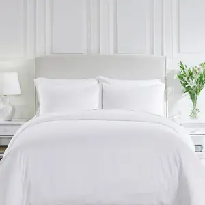 400 Thread Count 100% Cotton Double Pick Hotel Bedding Set 4 Piece Super Soft Breathable Luxury Collection