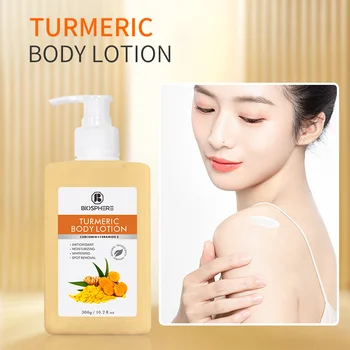 Anti-Inflammatory Vegan Turmeric Whitening Beauty Whitening Brightening Kojic Acid Body Lotion Cream