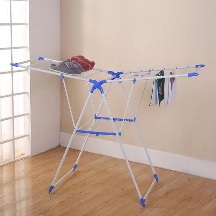 Indoor Portable Foldable Laundry Cloth Drying Racks for Clothing Wing ...