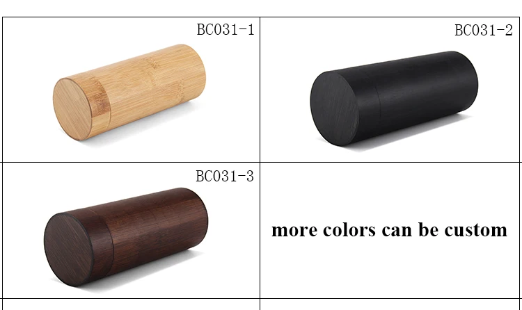 2020 Новое поступление Модный чехол с логотипом на заказ цилиндр Бамбуковый материал футляр для солнцезащитных очков