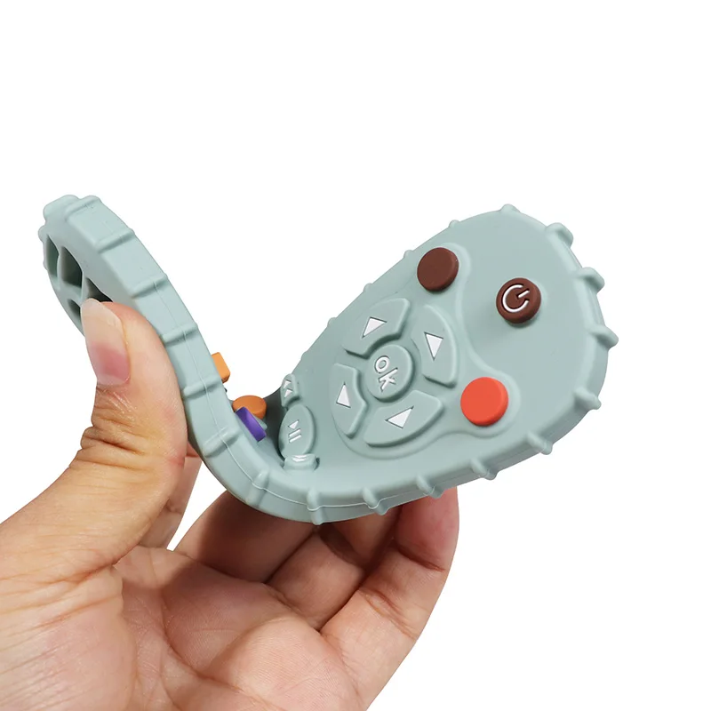 New Design 6-12 Month BPA Free  Baby Teething Toy Funny TV Remote Control Shape Teething Relief Toys manufacture