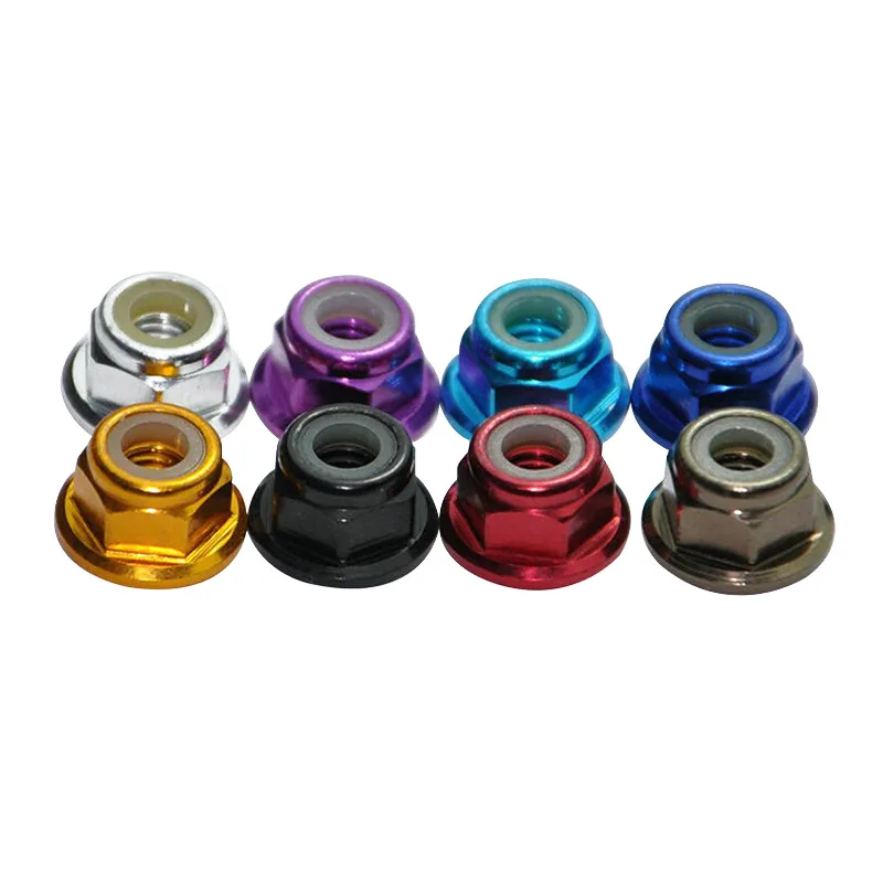 M2 M2.5 M3 M4 M5 M6 M7 M8 M9 M10 Colorful Aluminum Nylon Lock Insert Nut for Drone/ Rc Car