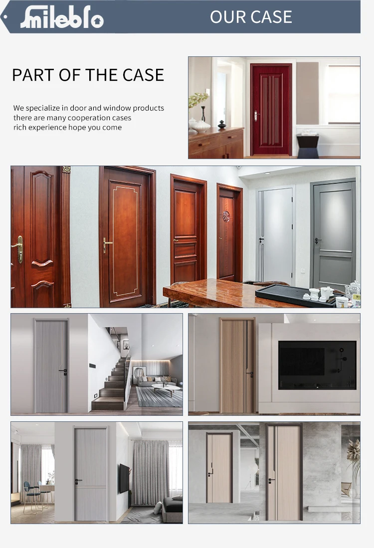 Foshan Smile Bro New Interior Room Water Proof Door Design Modern