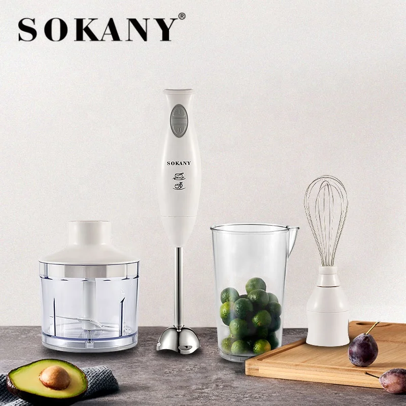 Sokany 230A Electric Hand Blender with Stepless Variable Speed Stick Mixer Hand Blender