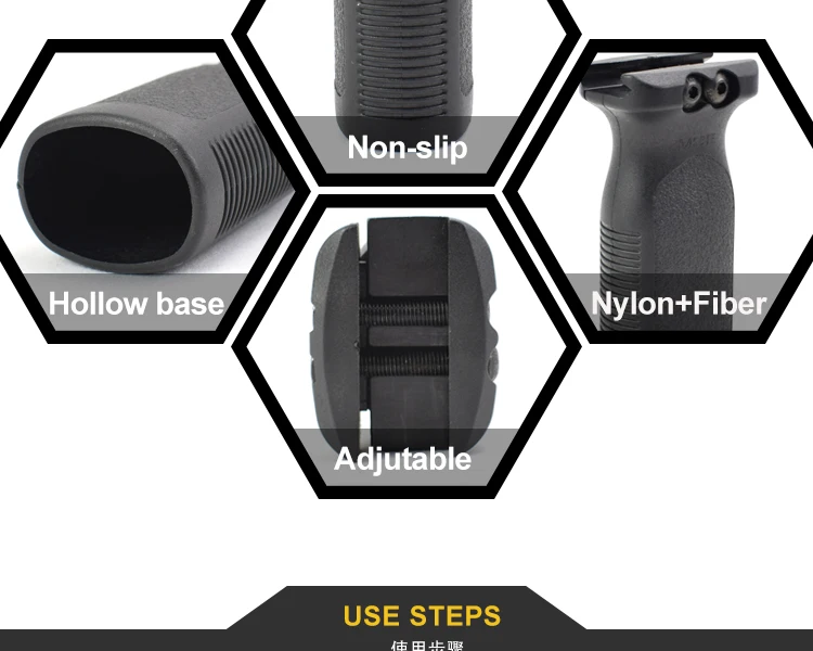 Action Union Toy Gun Tactical Gear Rail Handle Vertical Bracket For