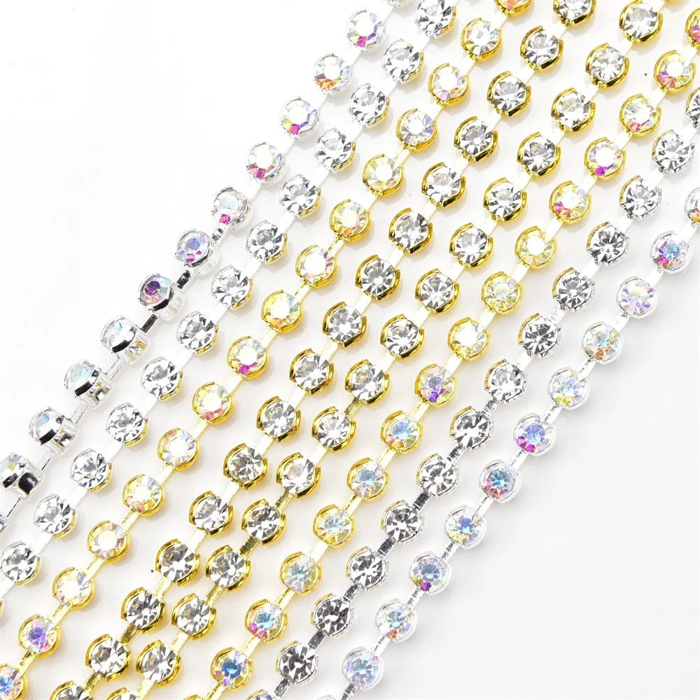 3mm (SS12) Rhinestone Chain Trims