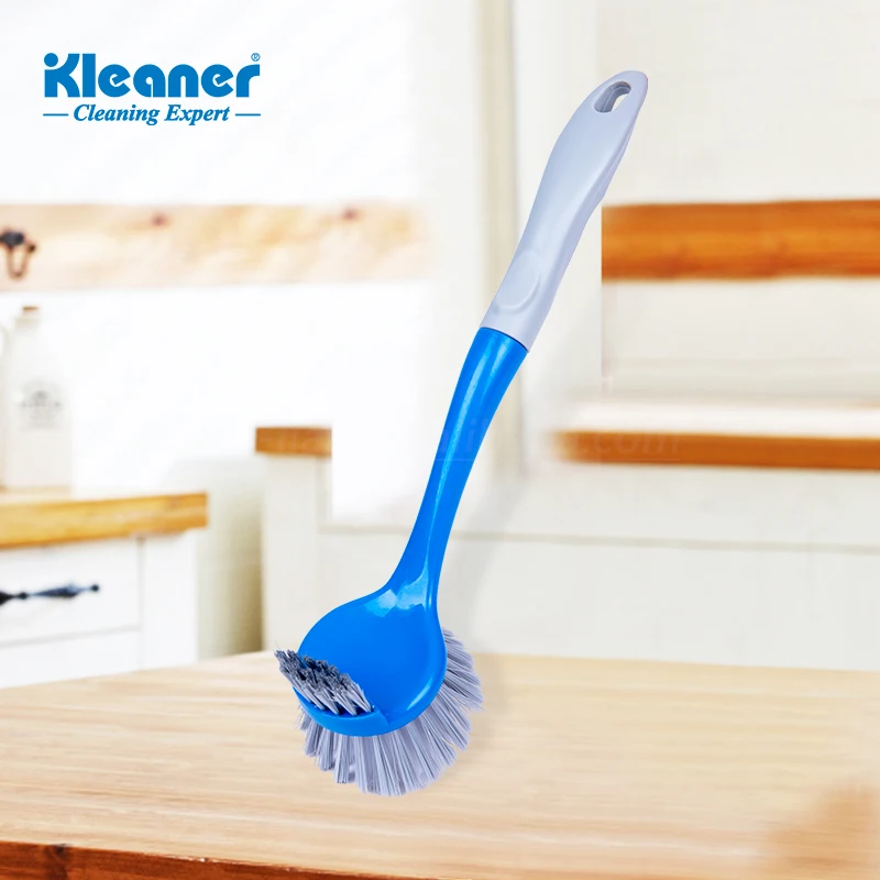 Kleane TPR Handle Cleaning Brush With  Dish Pot for Household