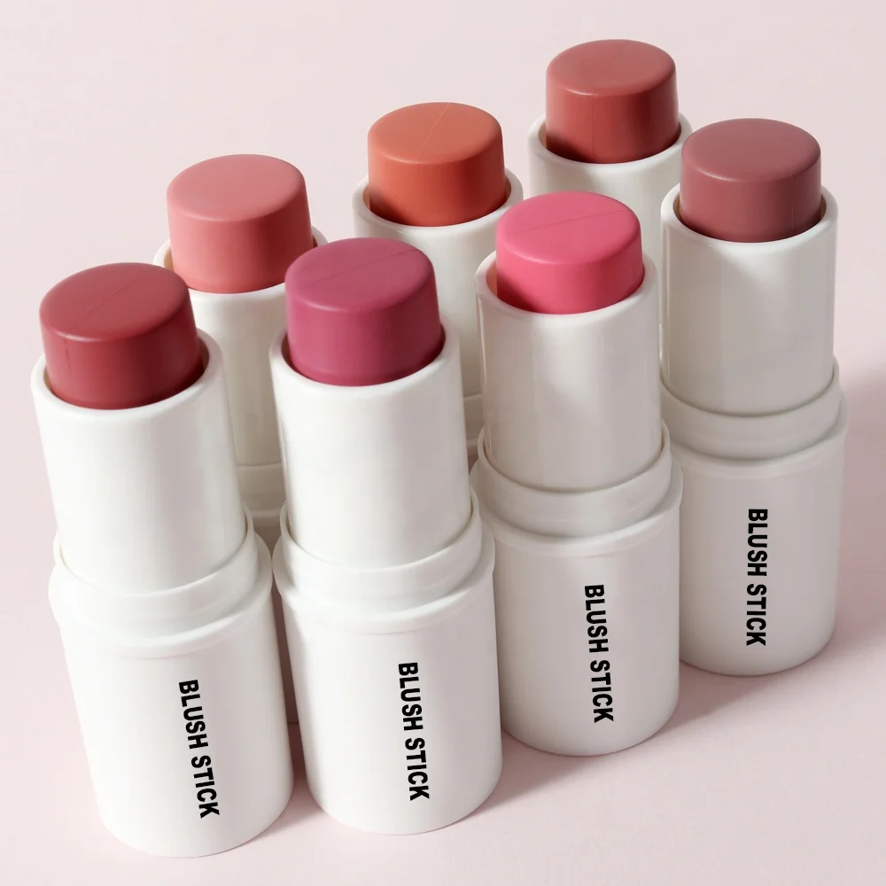 Face Makeup Cosmetics Contour and Blush on Stick Highlighter Custom Lip and Cheek Tint Rebranding Vegan Maquillaje Cream Blush