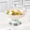 AB77 Fruit Bowl, Silver-plated Cream Color, with Lid