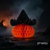 Calabaza de papel de nido de abeja naranja