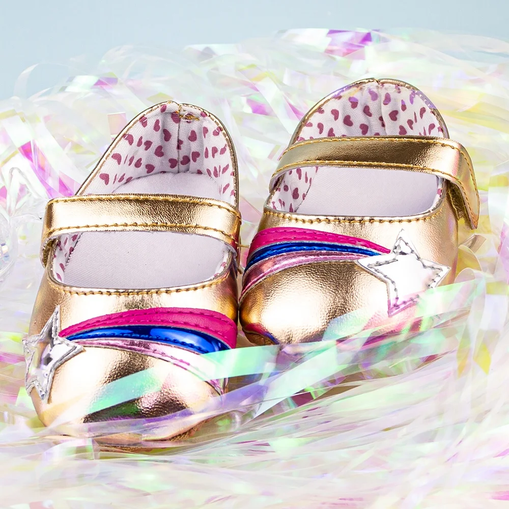 
Модные Туфли Мэри Джейн из искусственной кожи на мягкой подошве для маленьких девочек 