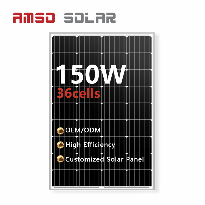 150W Mono Solar Panel Solar Plates 150 Watts Solar Panel 150 w Panel Solar 150 w Solar Panel Price 150 Watt 150w Monocrystalline