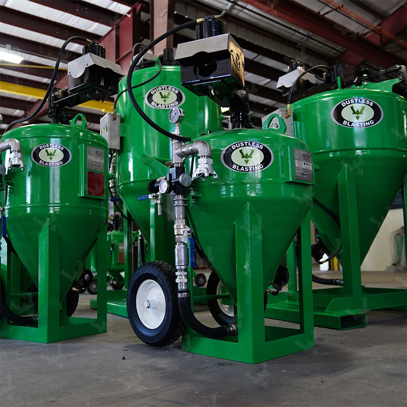 Industrial Portable Mobile Trailer Eco Friendly Sand Blaster Dustless Blast Machine for Db500 Db-150 Db225 Db 800