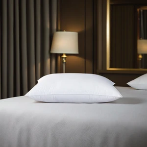 New CHENHONG Custom Modern Solid Pattern Neck High Weight Feathered Velvet Filling Non-Toxic Air-permeable Bed Pillow