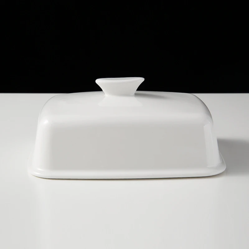 Alibaba.com: WEIYE A15867 Ceramic Butter Dish, White, On