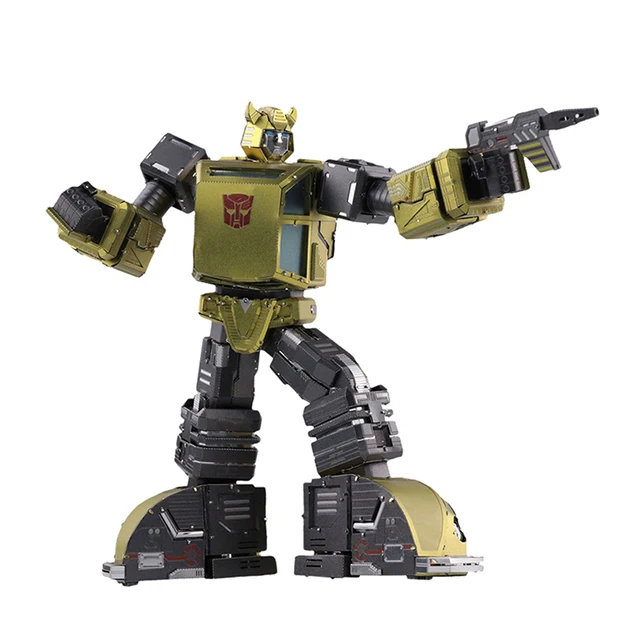 MU Transformers Bumblebee 3D Metal Puzzle for Adults Toys Action Figures Metal Model Kits Robots Building Hobbies Collectables