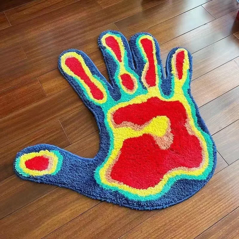 Custom Die Cut Plush Designer Carpet Handmade Non-slip Absorbent Rug ...
