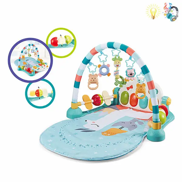 Musical Light Baby Play Mat Gym Active Baby Kick Piano Mat Infant