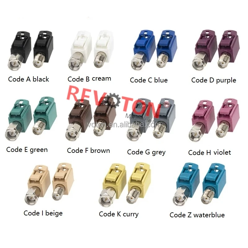 Fakra to SMA Adapter SMA Male to Fakra Male Female Code A/B/C/D/E/F/G/H/I/K/Z 50 Ohm SMA Fakra Adaptor RF Coaxial Connectors factory