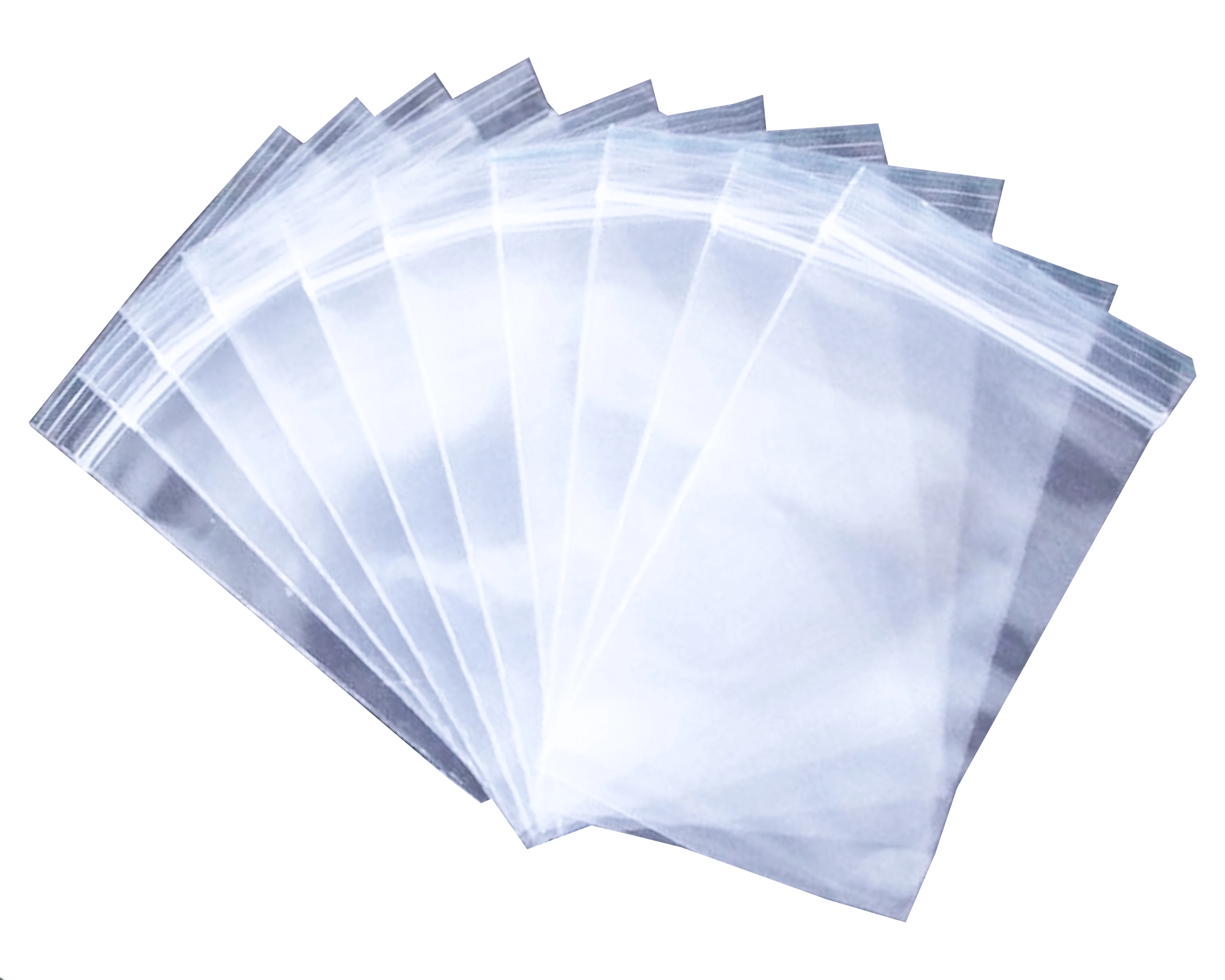 clear plain zipper poly bag, pack of 100