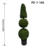 Double Round Matte Dark Green Boxwood Topiary Tree 120cm/3.93ft