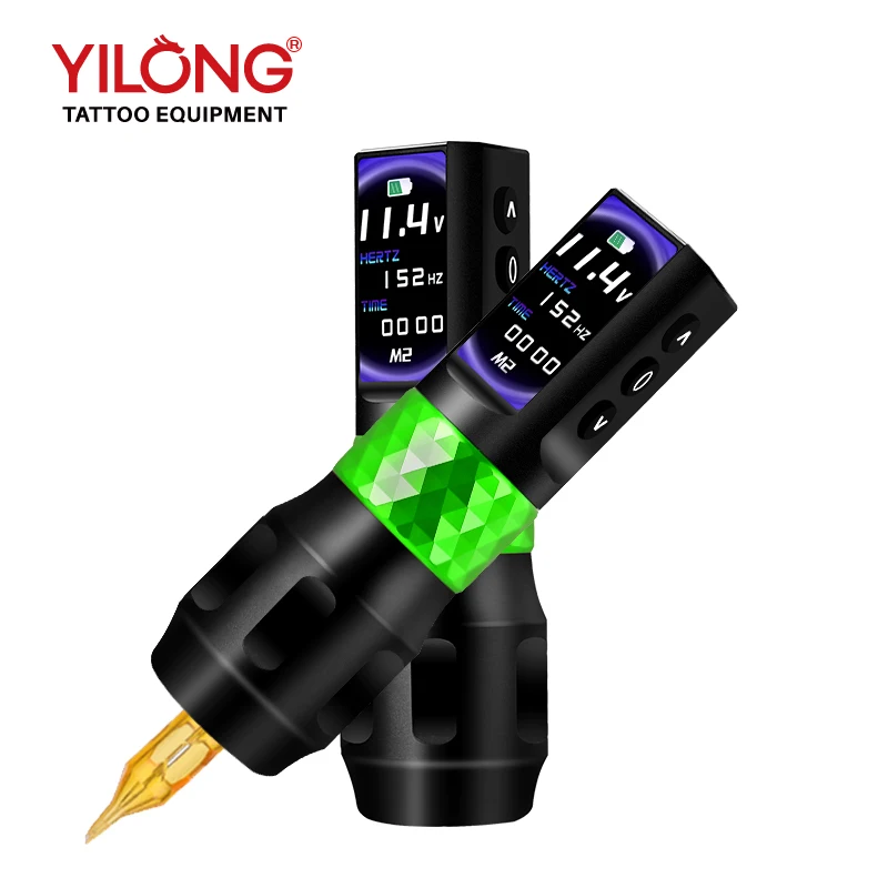 F6 Digital Timing Function Machine 2000mAh OLED  Screen Brushless Motor Tattoo Pen Machine Battery  Factory Supply Premium