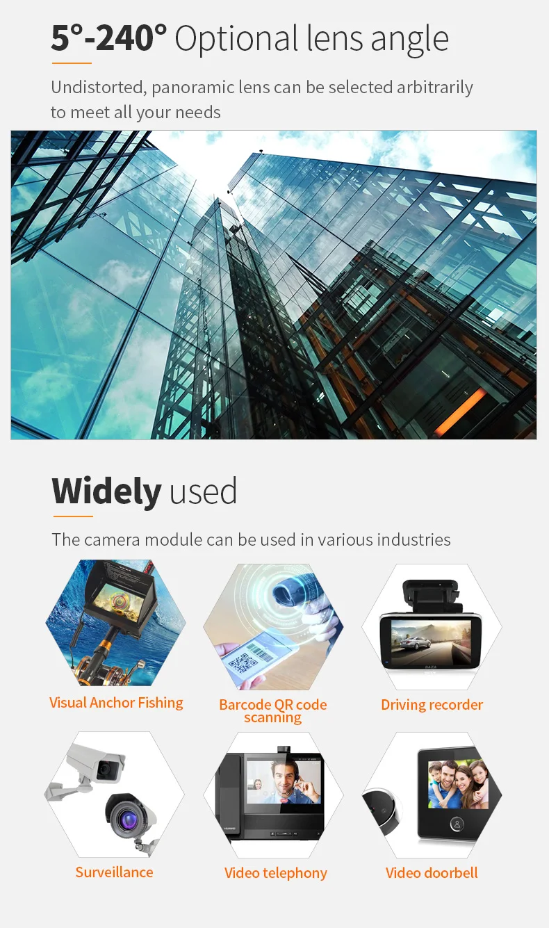 DGZX PC4089K Sensor 0.3MP 60fps Video Long Distance Transmission Pipeline Detection Mini Wide Angle Camera Module AHD CVBS插图3