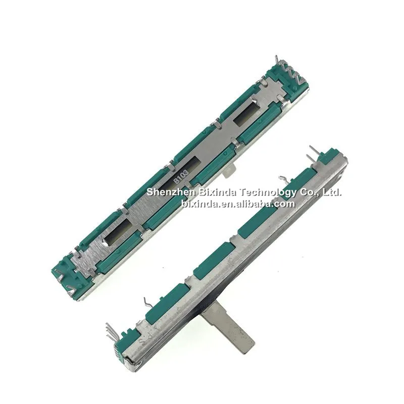 HALJIA 10PCS 75mm Mixer Fader B10K Potenziometro a Doppio HALJIA 10PCS 75mm Mixer Fader B10K Potenziometro a Doppio
