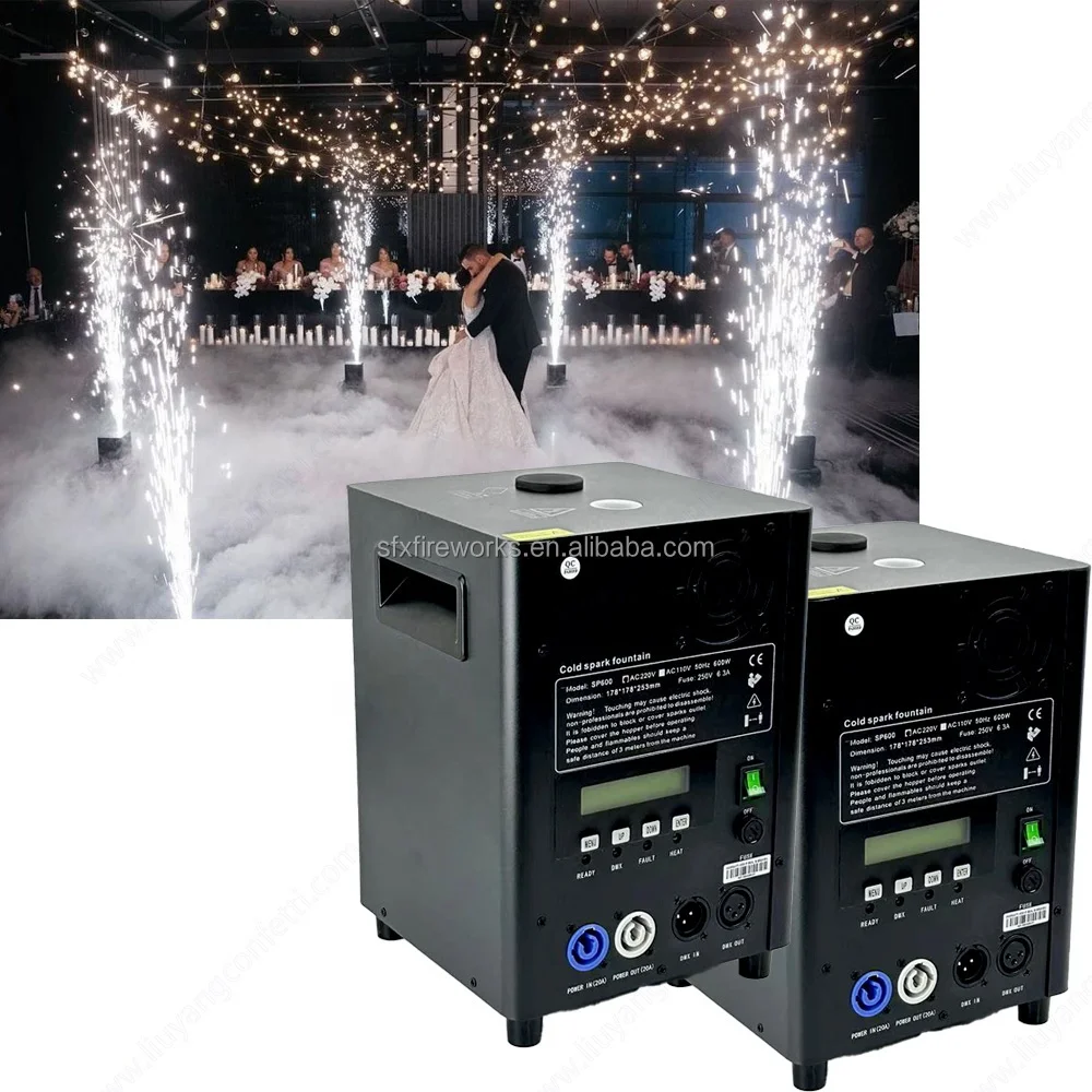 600W Mini Cold Spark Machine for Party & Wedding Fun