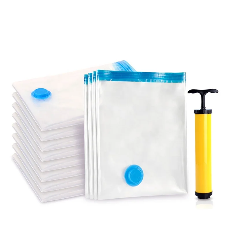 Вакуумные пакеты для хранения одежды с электрическим и ручным воздушным
