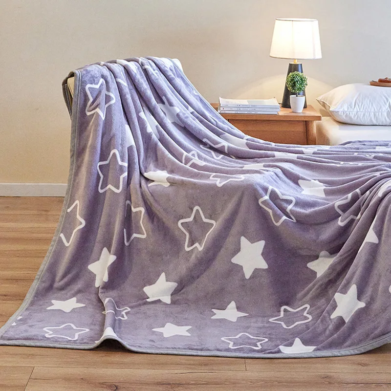 Double Side Animal Printing Skin-friendly Super Soft Micro Fleece Velvet Flannel Blanket for Home Office and Outing supplier