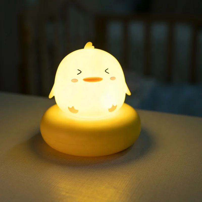 Interesting USB Rabbit Lamp Tap Control Baby Nursery Night Light Dimming Lamparas Para Ninos Christmas New Year Gift for Kids