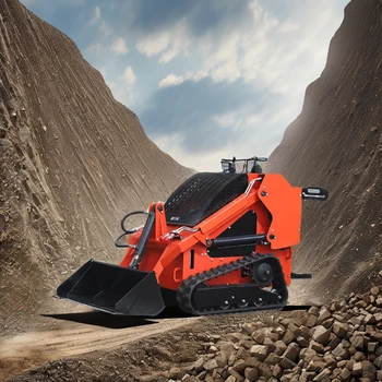 Free Shipping Economical Mini Skid Steer Loader with EPA Engine Core Components Crawler Loader-Track Moving Type