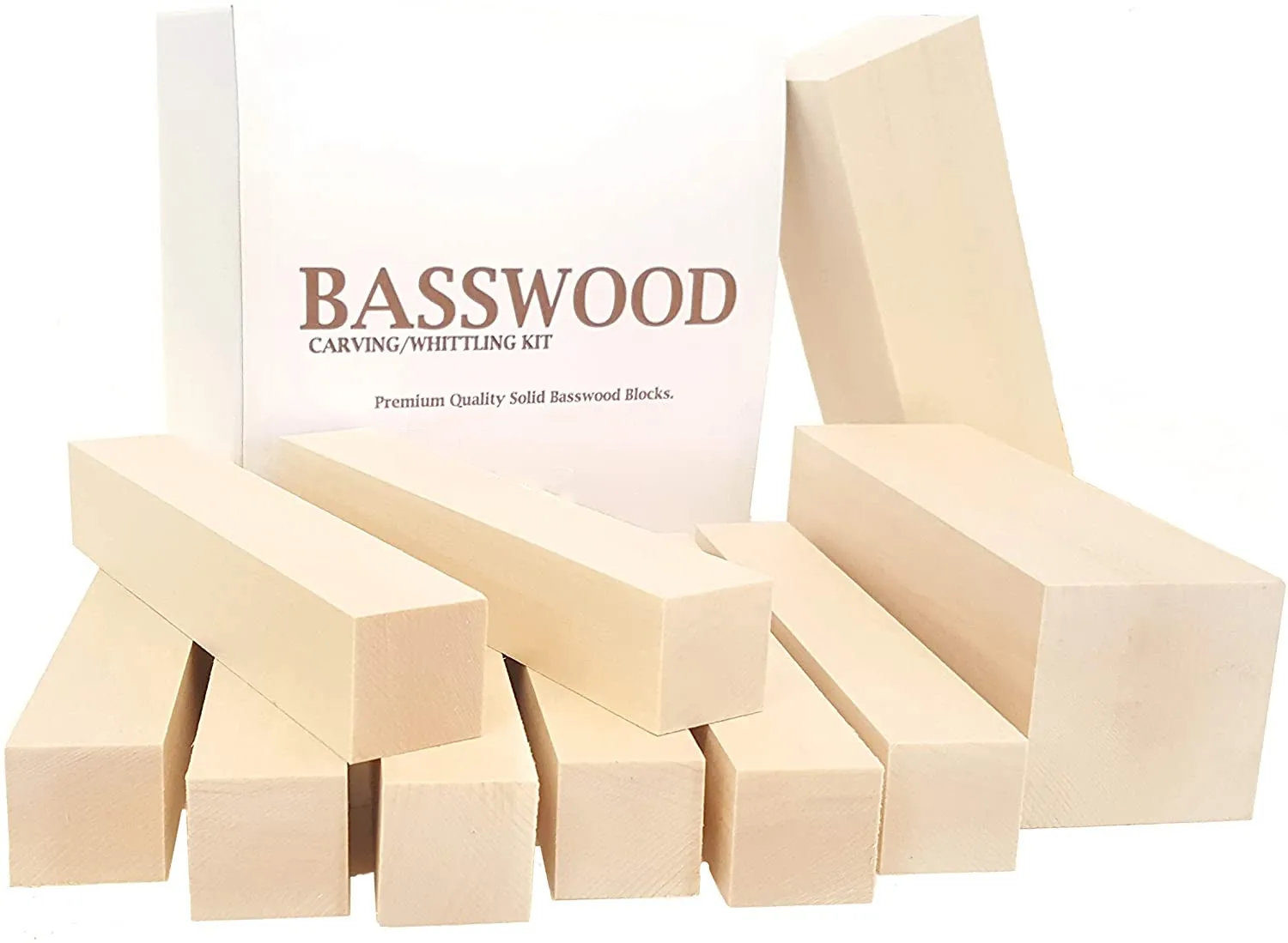 natural unfinishedbasswood carving blocks soft wood