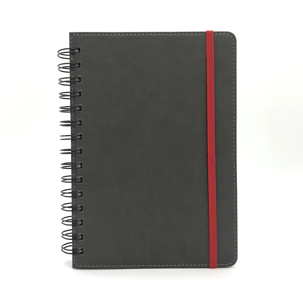 Yiwi Original PU leather hardcover binder spiral notebooks and