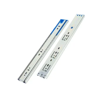 3-Fold Heavy Duty Full Extension Metal Drawer Runners Buffer Ball Bearing Slide Cabinet Slides for Kitchen & Outdoor Furniture