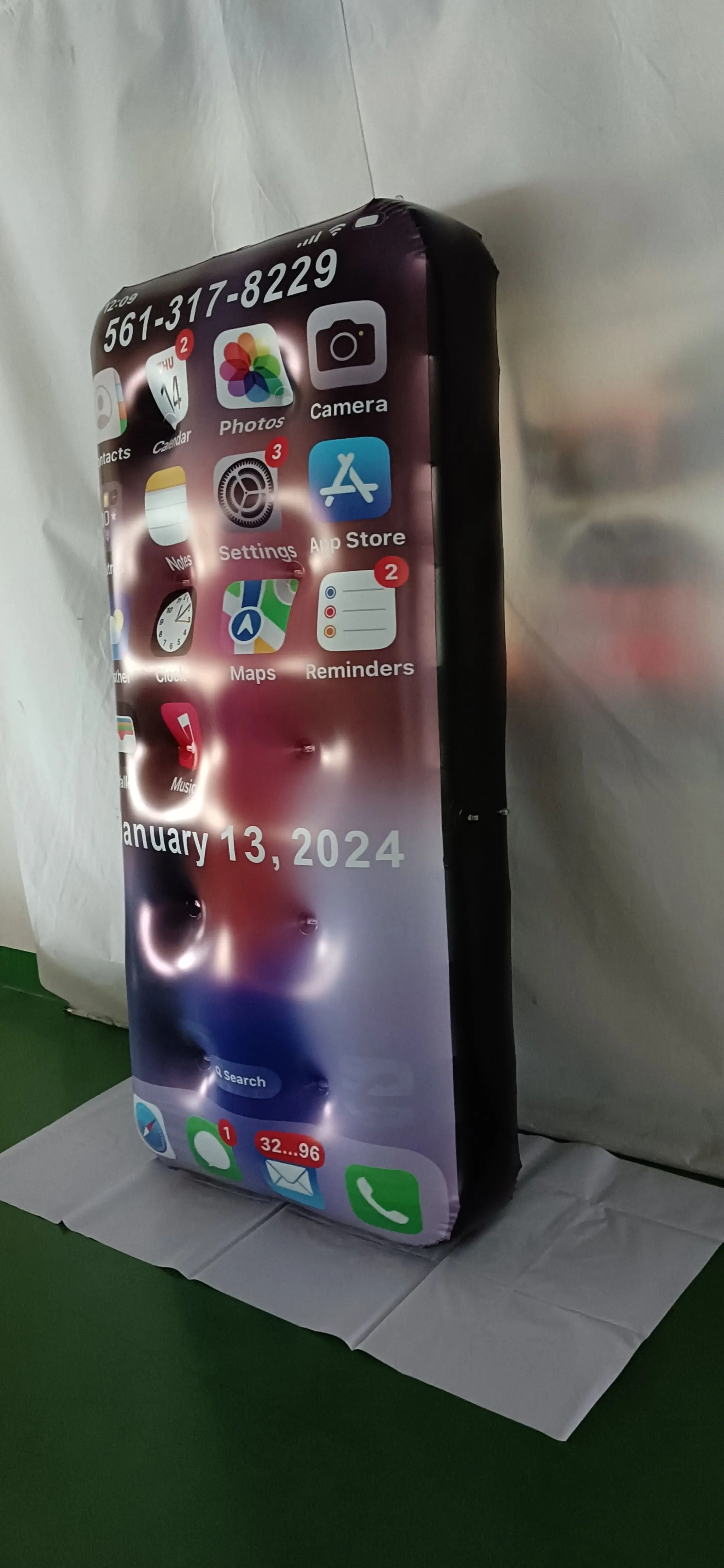 Customized Balloon Smart Phone Model Inflatable Mobile Phone Advertising Inflatable iphone for Sale