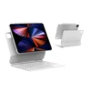 Blanc Magique Clavier + Argent En fibre de Carbone Coverbuddy