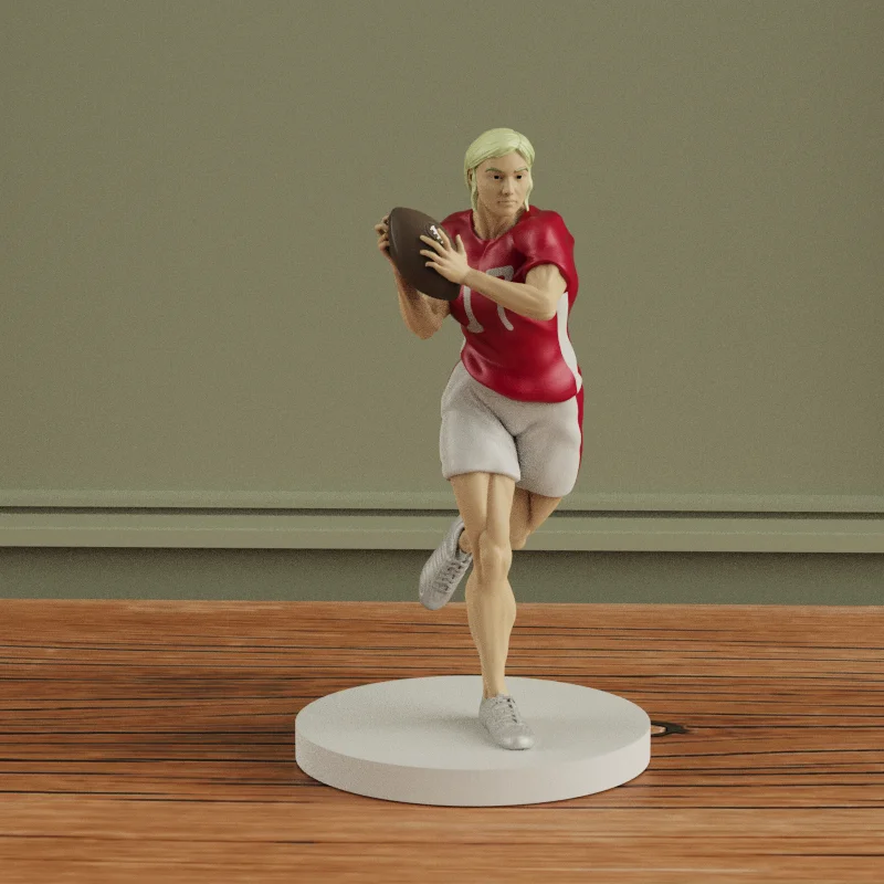 product custom football legends series resin statue action figure polyresin player sculpture for team spirit display case-4