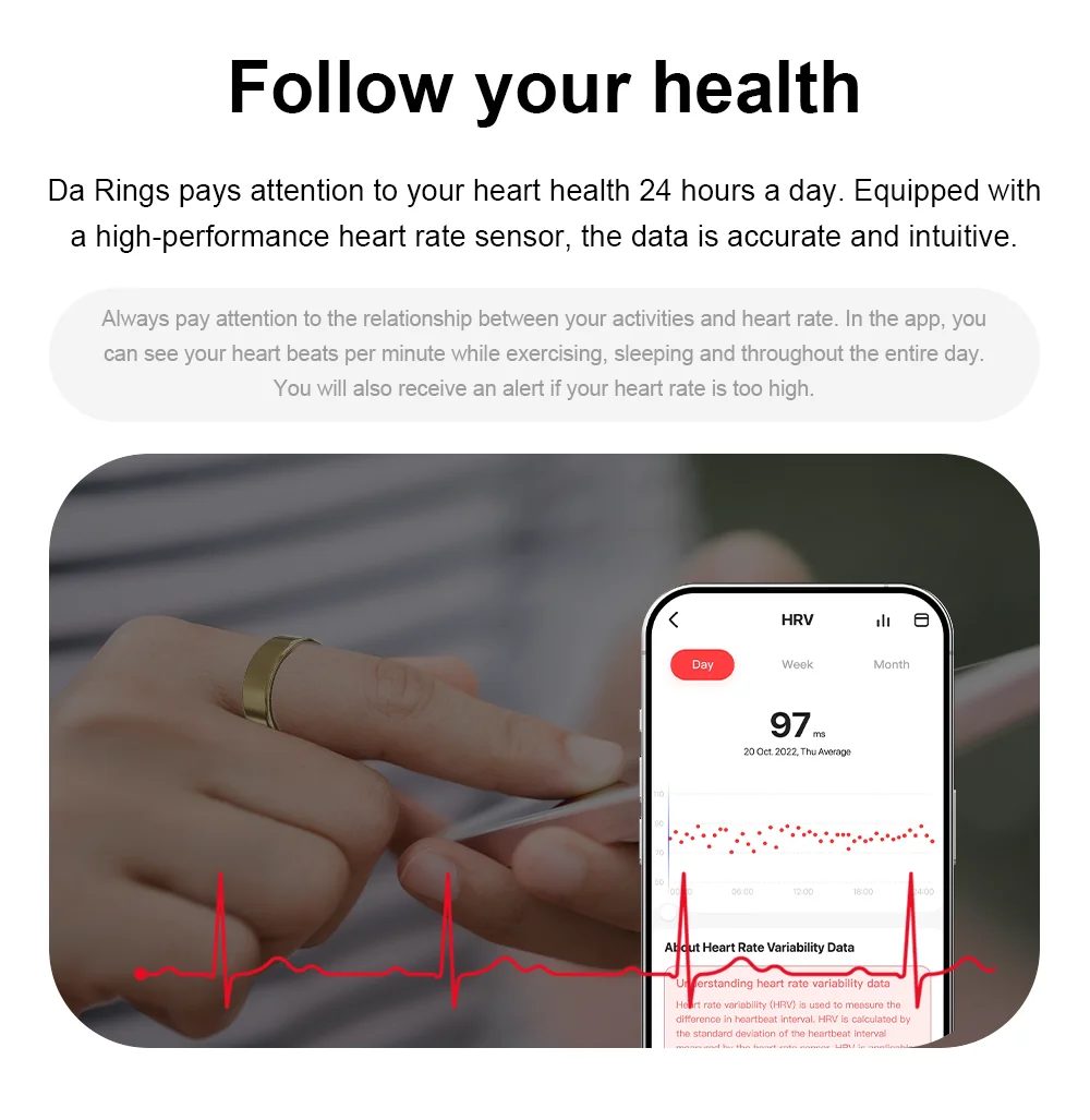 AI Insight Smart Ring Professional Sleep Monitoring Mood Ttaking Blood Oxygen Heart Rate Rings with Charging Station New