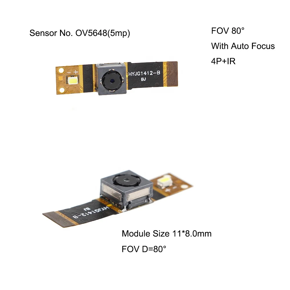 TOP Quality Haozhou MK1412 OV8858 8MP 30FPS HDR Fixed Focus MIPI Micro Camera Module for Cellular Phone Rear Camera QR Code