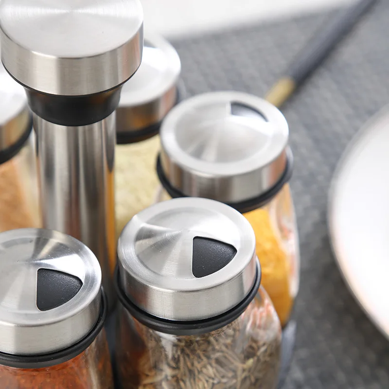 Buy Wholesale China Kitchen Seasoning Condiment Bottles Can Set Light  Luxury Kitchen With Spices Spoon Salt Shaker Tank & Kitchen Supplies  Seasoning Jar Set at USD 0.05