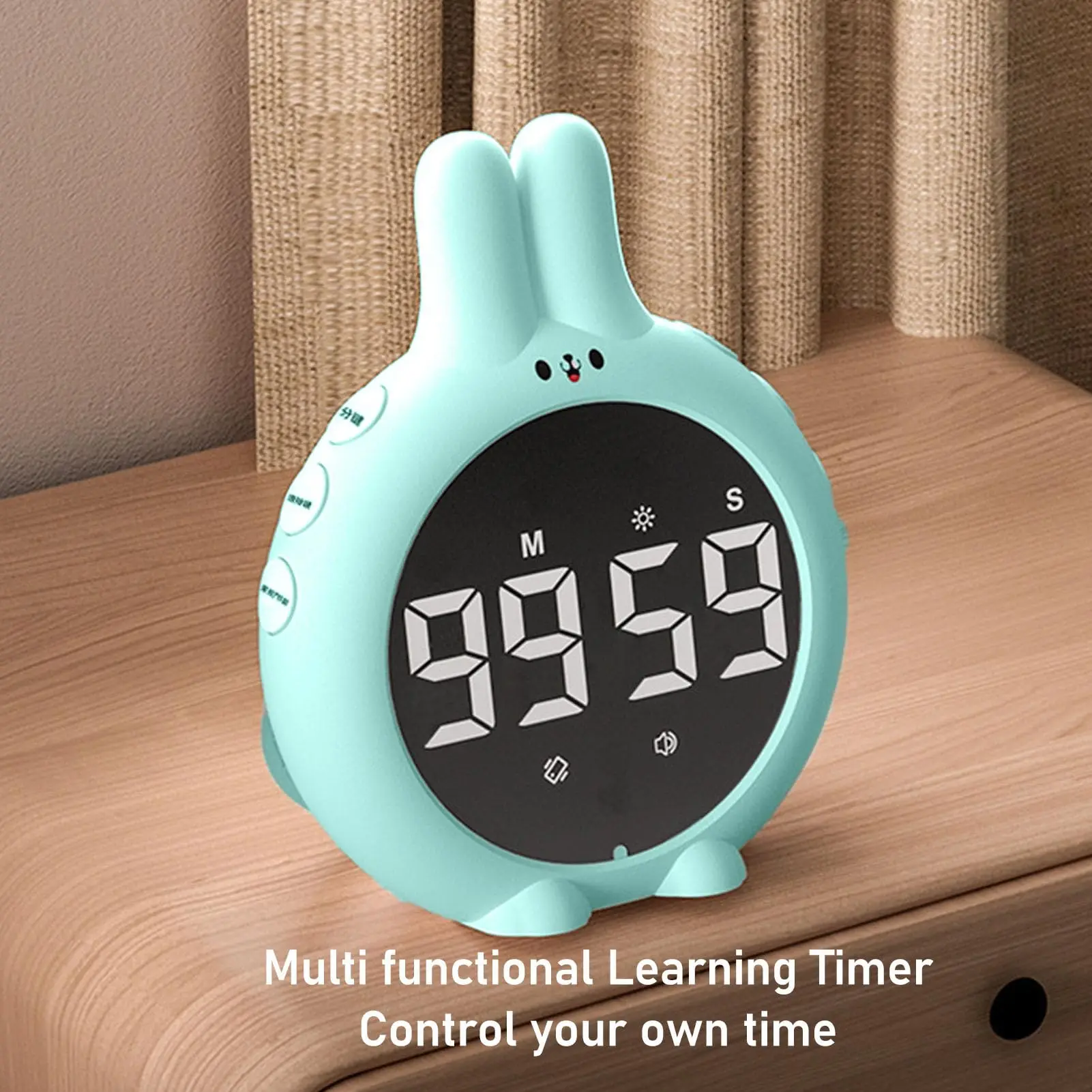 Cute Rabbit Shape Positive Countdown Kids Student Self-Discipline Study Specialized Timer