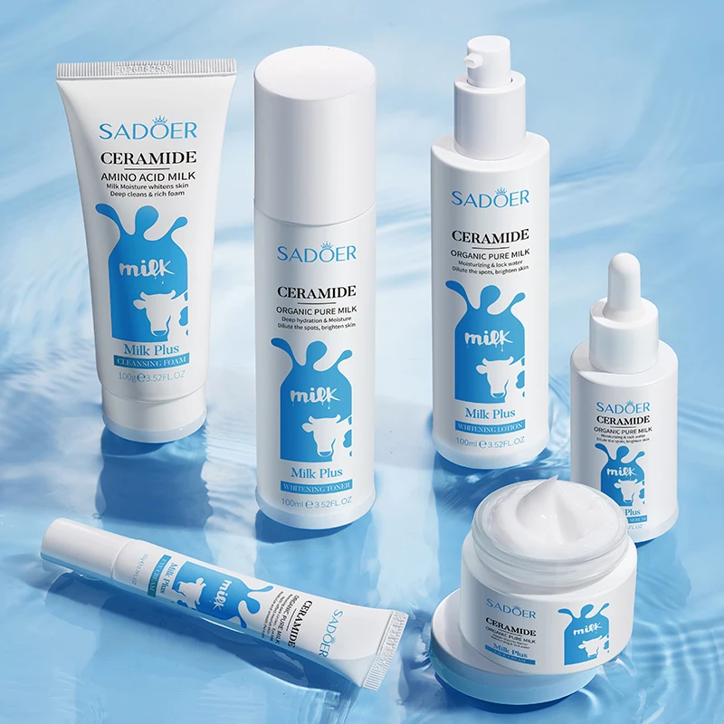 OEM SADOER Wholesale Ceramide Milk Skin Care Set - Moisturizing