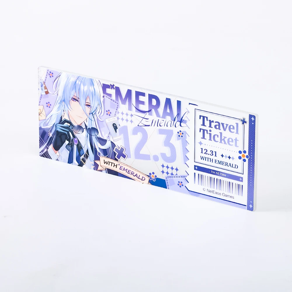 CNAWO Custom Logo Engraved Solid Clear Anime Acrylic Block UV Printing Photo Display Cube Lucite Metal & Plastic Material
